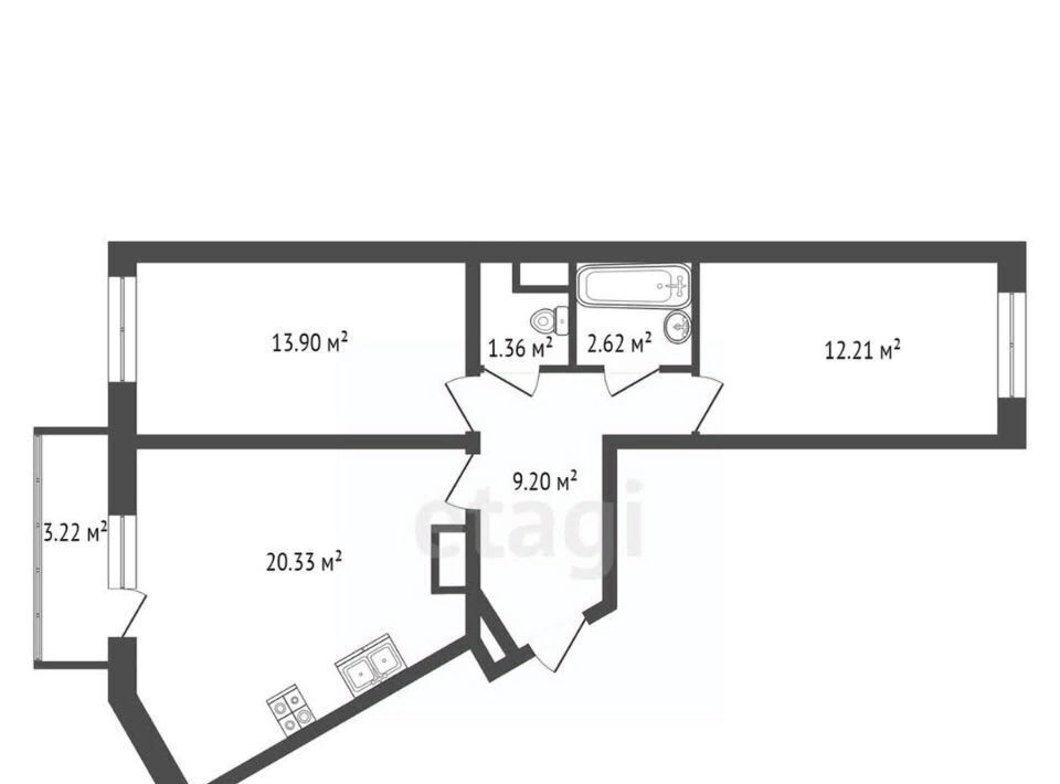 квартира р-н Всеволожский г Мурино ул Шоссе в Лаврики 57к/3 Девяткино фото 2