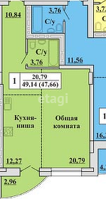 квартира г Новосибирск р-н Октябрьский ул Декабристов 10 Новосибирск городской округ фото 5