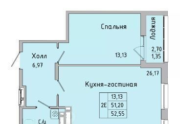 квартира г Батайск ул Ушинского 27ак/3 фото 1