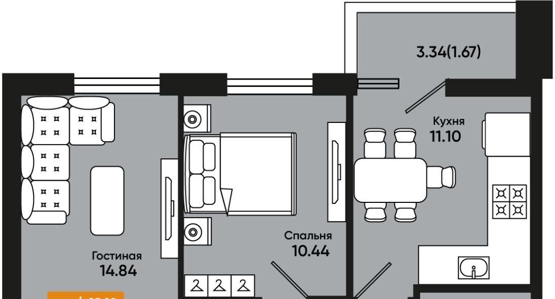 квартира г Батайск ул Комсомольская 131к/2 фото 1