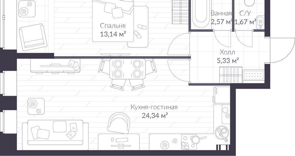 квартира г Санкт-Петербург п Стрельна ш Красносельское 22 метро Автово фото 1