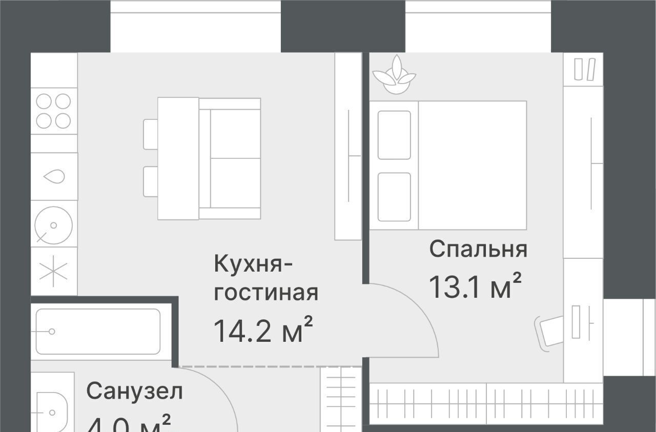 квартира г Тюмень р-н Калининский ул Кремлевская 97 Калининский административный округ фото 1