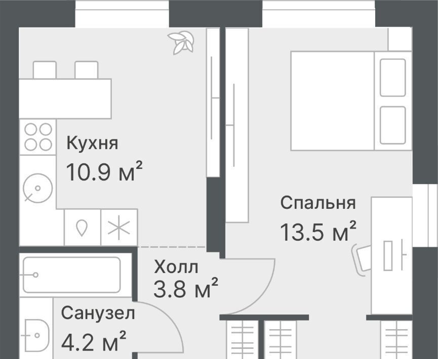 квартира г Тюмень р-н Калининский ул Кремлевская 95 Калининский административный округ фото 4