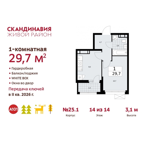 б-р Скандинавский 25/1 жилой район «Скандинавия» Сосенское, Бутово фото