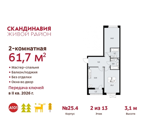 жилой район «Скандинавия» б-р Скандинавский 25/4 Сосенское, Бутово фото