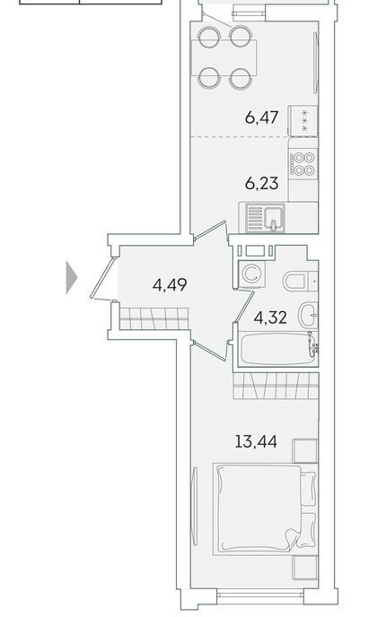 квартира р-н Всеволожский г Мурино ул Графская 6к/4 Девяткино фото 1