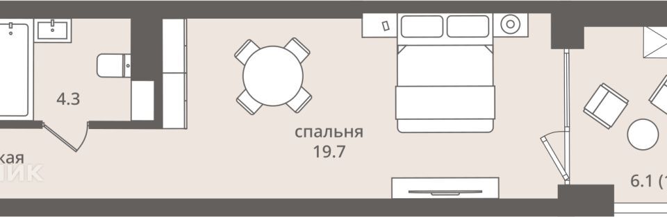 квартира г Пионерский ул Комсомольская 34 Пионерский городской округ фото 1