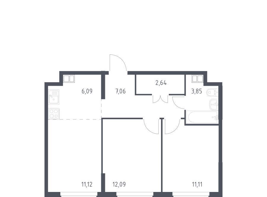 квартира г Москва метро Румянцево № 2 кв-л, 5с 1 фото 1