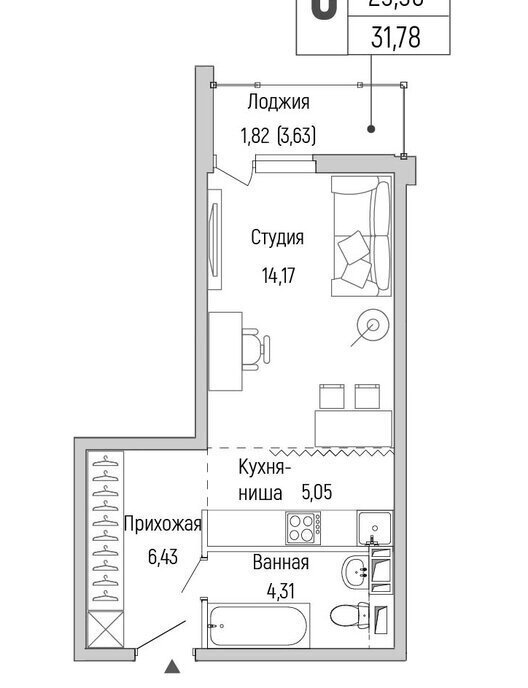 квартира г Красногорск Павшино жилой комплекс Рига Хиллс фото 1