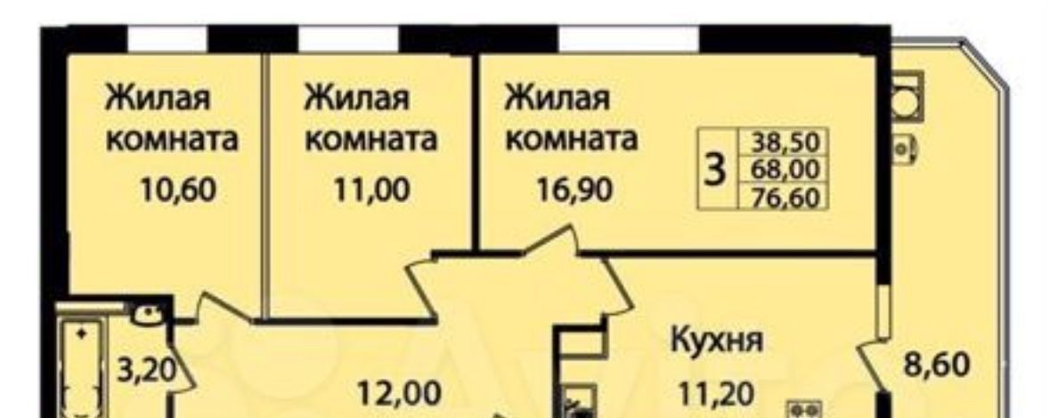 квартира г Ставрополь р-н Ленинский 204-й квартал ул Чехова 138 Клубный дом «Чайка» фото 24