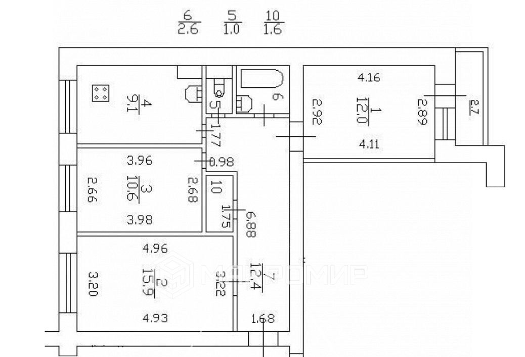 квартира г Санкт-Петербург метро Приморская наб Морская 23 округ Остров Декабристов фото 28