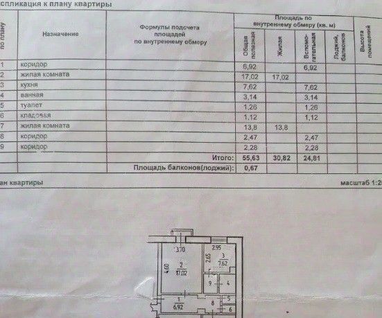 квартира г Старый Оскол ул Ленина 33/55 фото 2