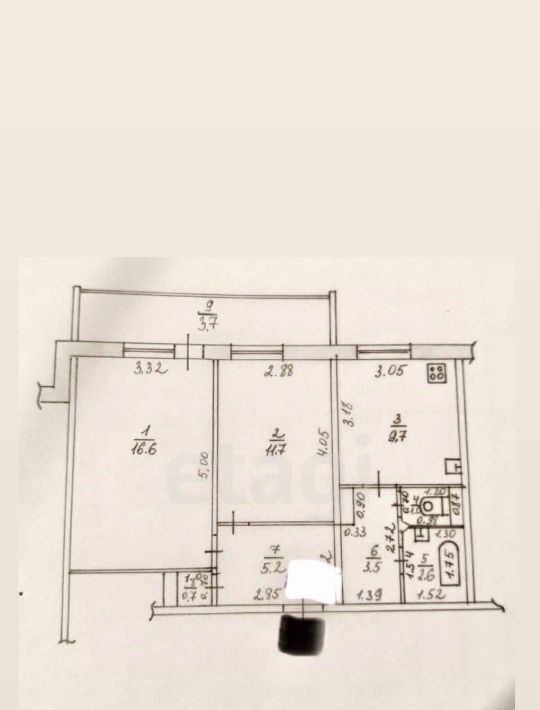 квартира г Казань метро Горки р-н Советский Азино-1 ул Закиева 9 фото 2