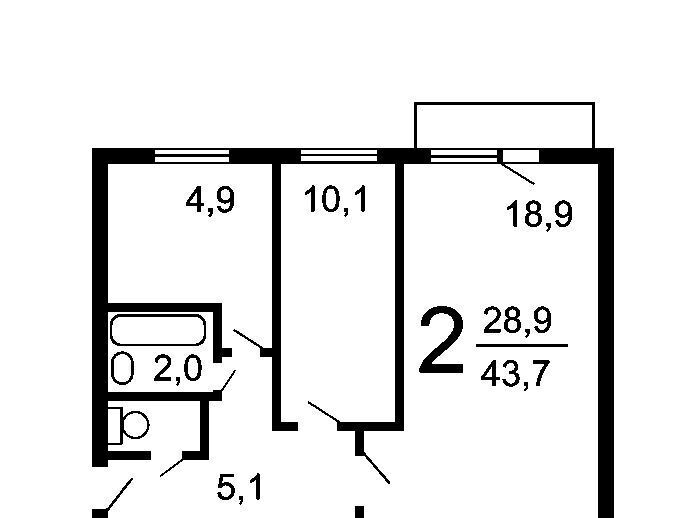 квартира г Москва метро Кленовый бульвар ул Речников 26к/2 фото 2