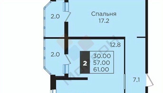 квартира г Краснодар р-н Карасунский ул им. Мачуги В.Н. 166/1 фото 22