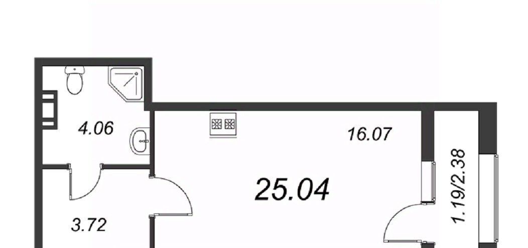 квартира г Санкт-Петербург метро Лесная пр-кт Полюстровский 75 ЖК «БелАрт» Финляндский округ фото 2