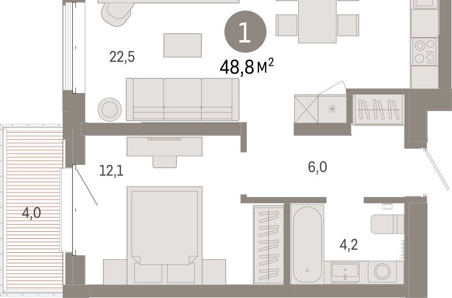 квартира г Тюмень жилой комплекс На Минской фото 2