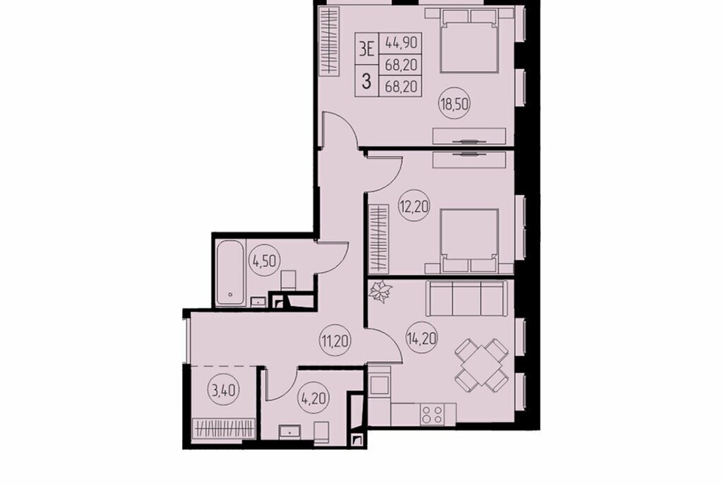 квартира г Пушкино микрорайон Инессы Арманд ЖК 31 квартал фото 1