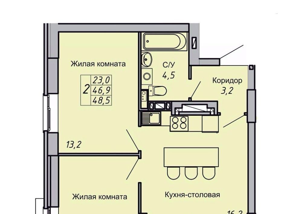 квартира г Волгоград р-н Кировский ЖК «Засекин» фото 1