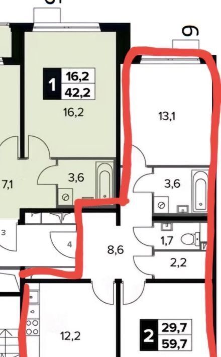 квартира г Москва ш Ленинградское 228к/3 Молжаниново фото 19