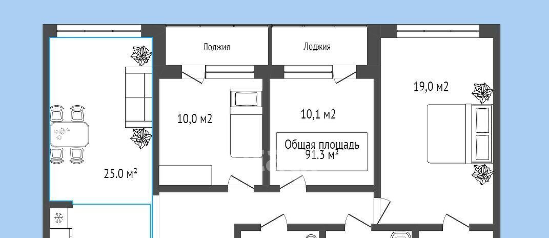 квартира г Новосибирск Золотая Нива ул Бориса Богаткова 192а фото 2