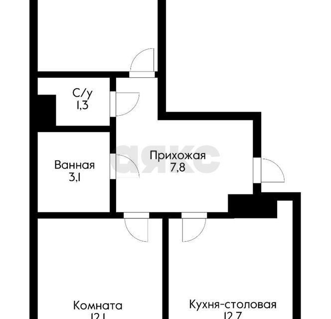 квартира г Краснодар р-н Прикубанский ул им. Героя Ростовского 1 Краснодар городской округ, 8 / улица Нурмагомеда Гаржимагомедова фото 1