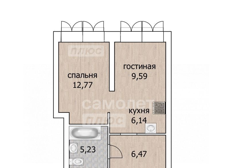 квартира г Уфа р-н Советский ул Минигали Губайдуллина фото 4