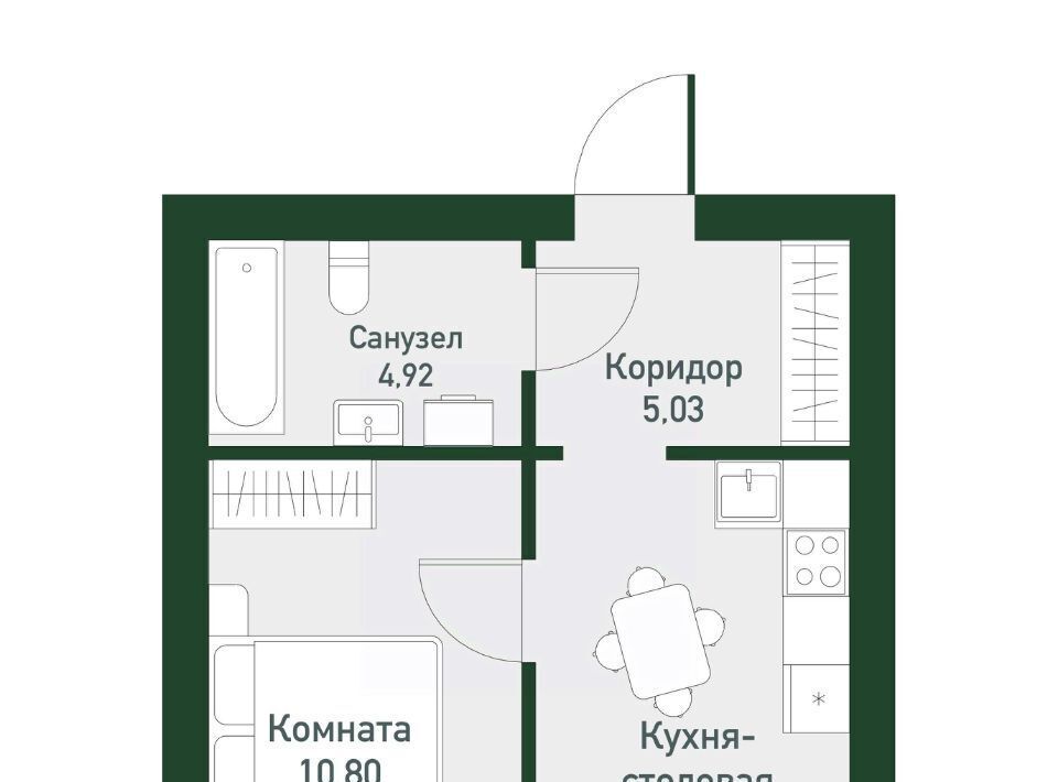 квартира г Екатеринбург р-н Ленинский Чкаловская Твоя Привилегия жилой комплекс фото 1