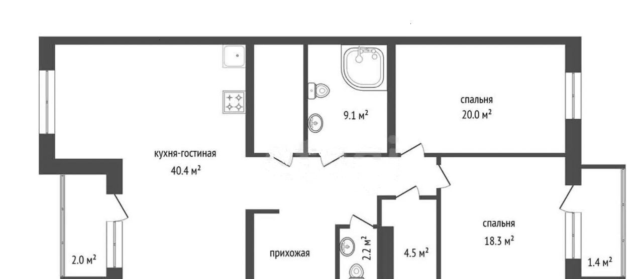 квартира г Красноярск р-н Советский ул Авиаторов 21 фото 35