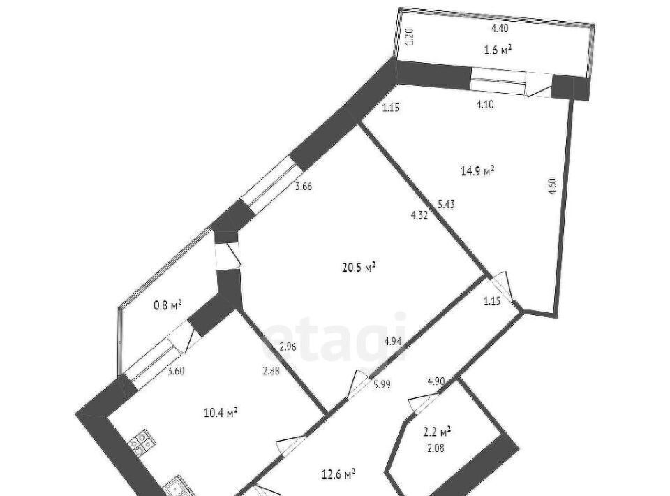 квартира г Батайск ул Воровского 21 фото 2