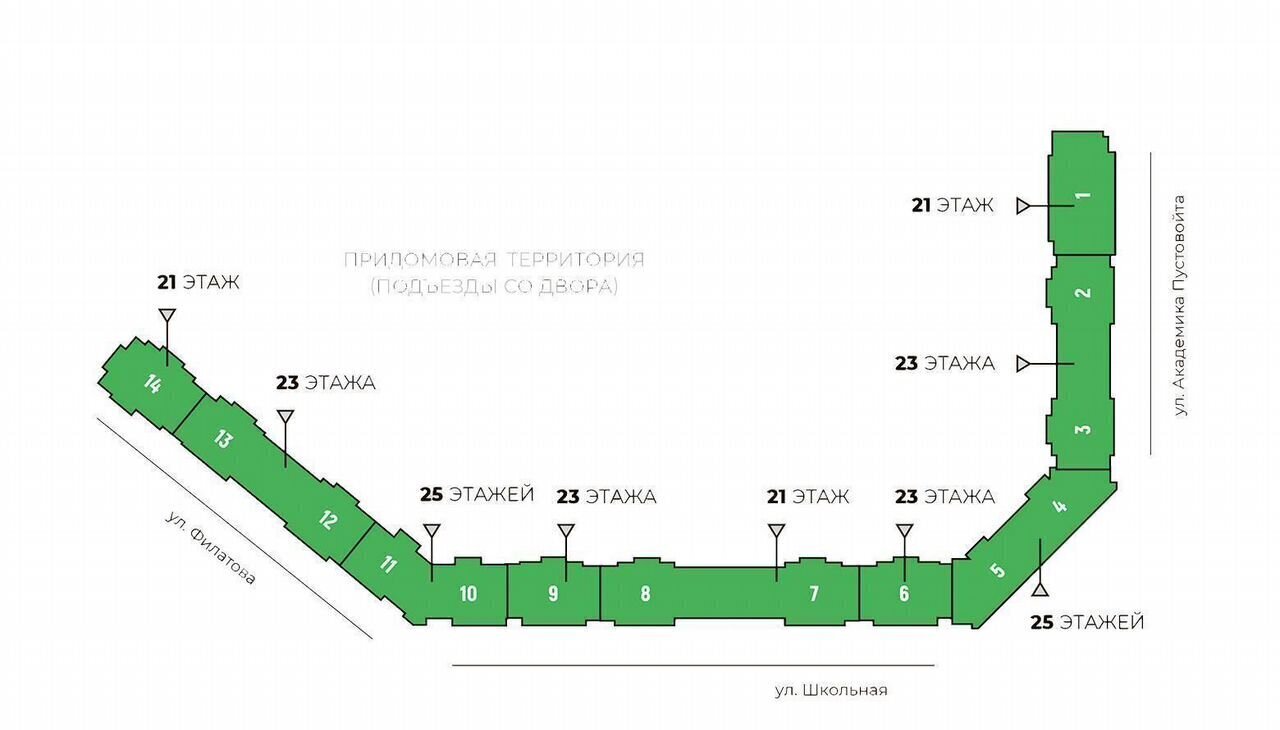 квартира г Краснодар р-н Прикубанский Школьный микрорайон ул Школьная 1 ЖК «Сердце» мкр-н фото 16