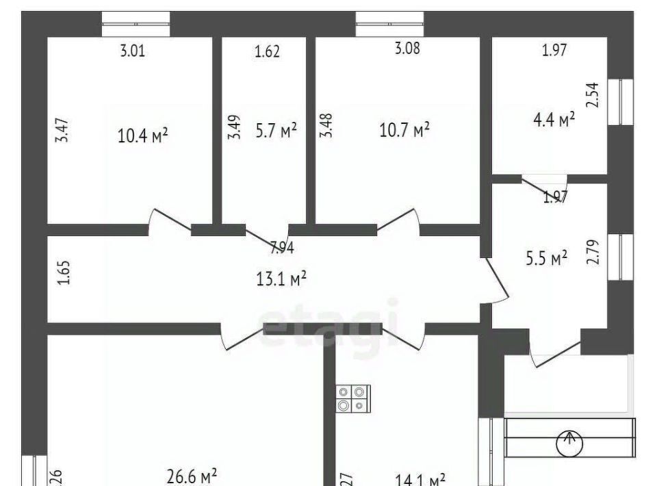 дом г Омск р-н Центральный ул 8-я Ремесленная 34 Центральный АО фото 2