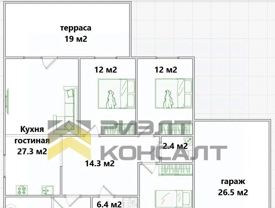 дом р-н Омский с Пушкино ул Николая Добронравова 31 фото 24