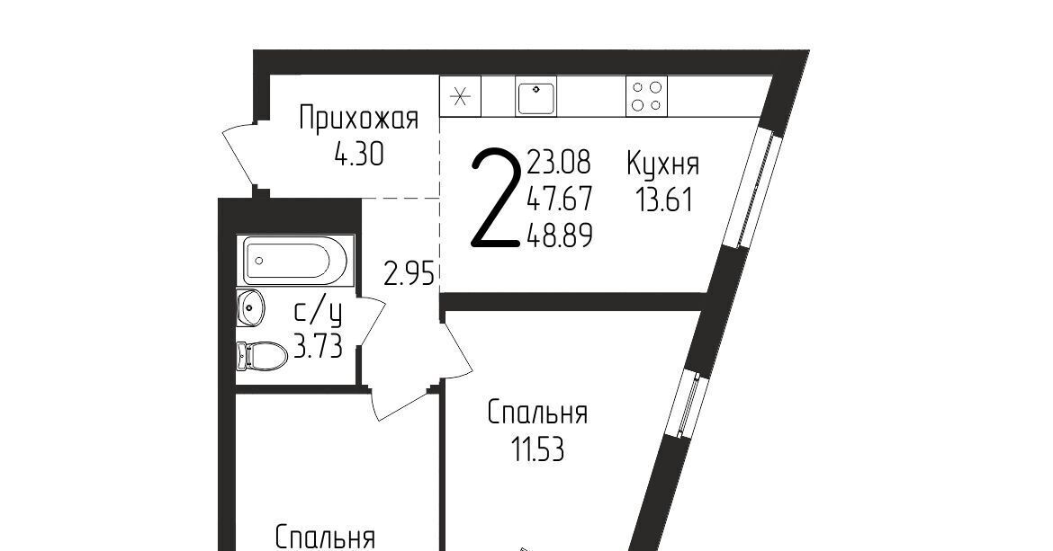 квартира г Уфа р-н Кировский ул Бородинская 19 фото 1