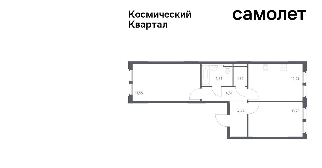 квартира г Королев мкр Юбилейный Щёлковская фото 1