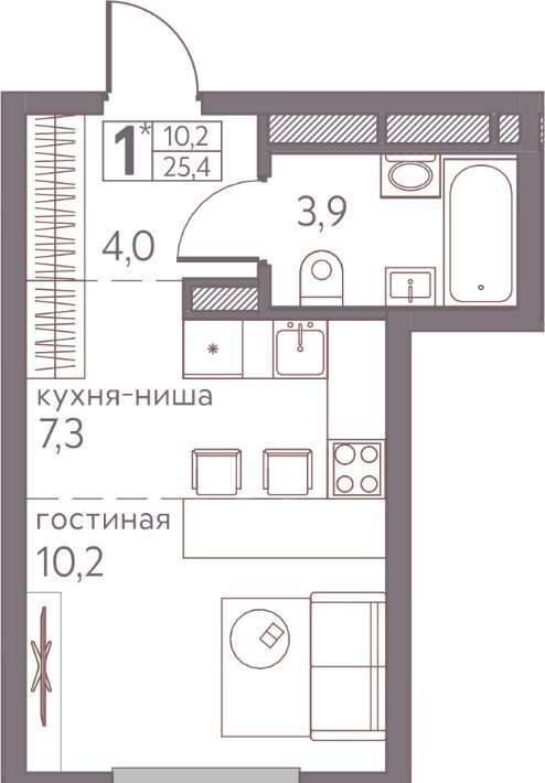 квартира г Пермь р-н Мотовилихинский ул Серебристая 3 фото 1