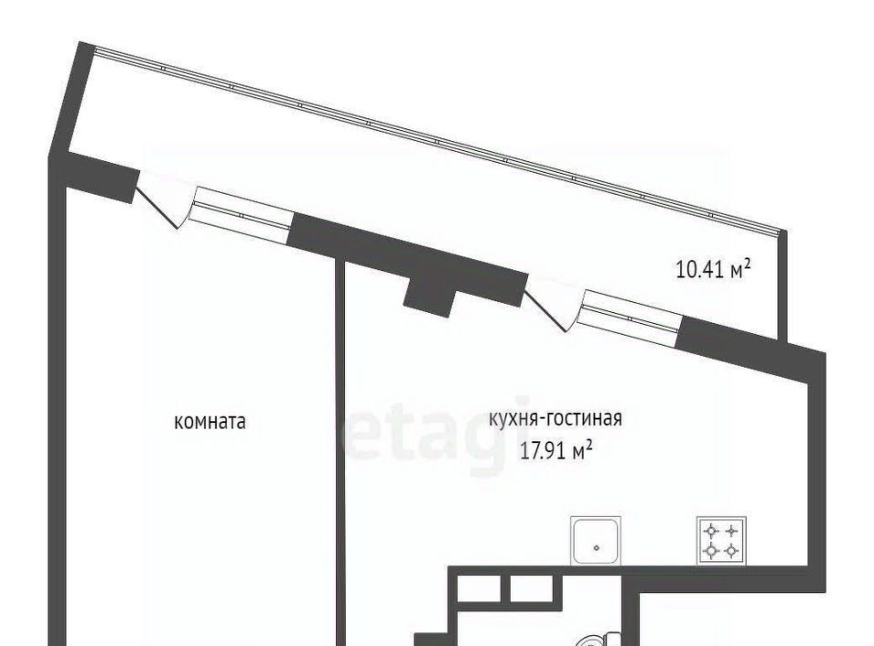 квартира г Красноярск р-н Октябрьский ул Калинина 177 фото 15