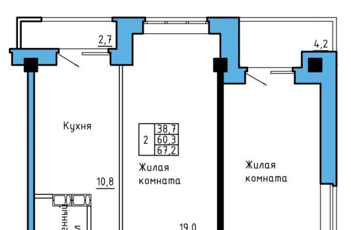 квартира г Абакан ул Колхозная 43 фото 1