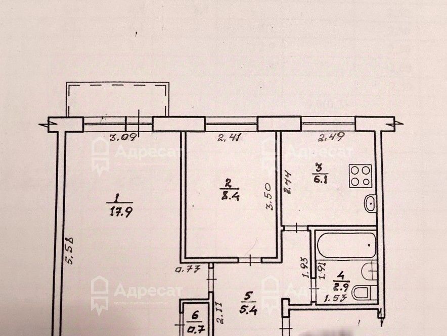 квартира г Волгоград р-н Кировский ул им. Козьмы Минина 6 фото 8