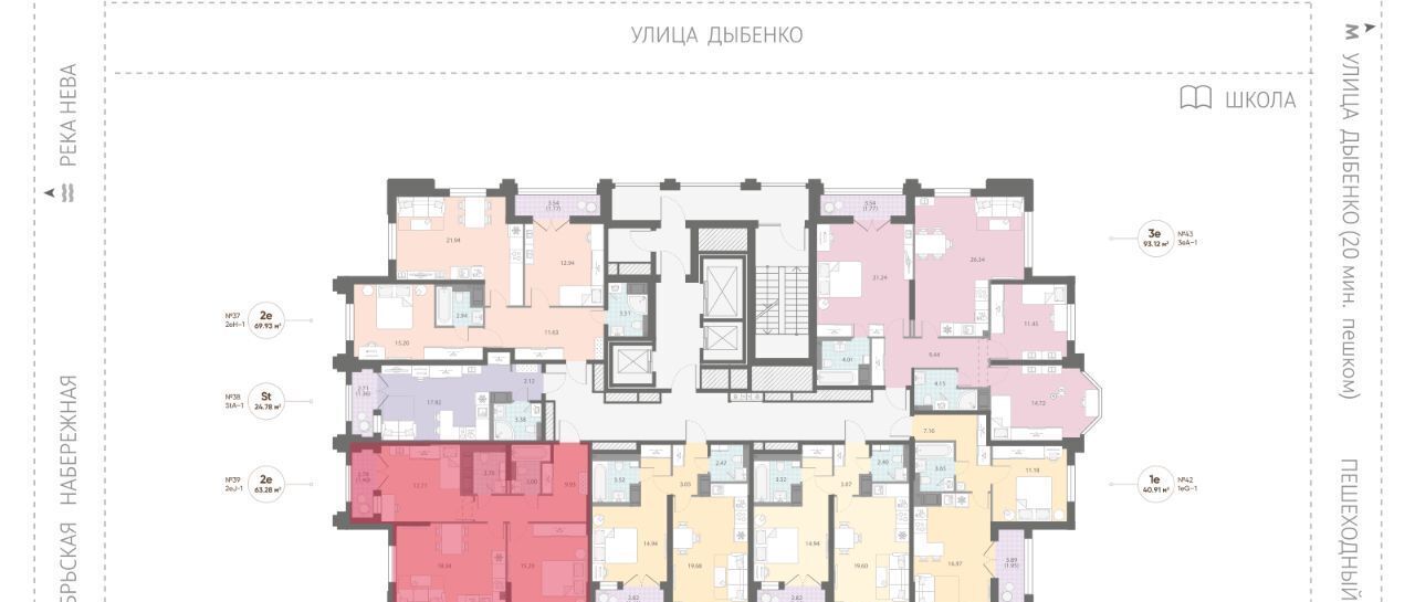 квартира г Санкт-Петербург метро Улица Дыбенко № 54 муниципальный округ фото 2