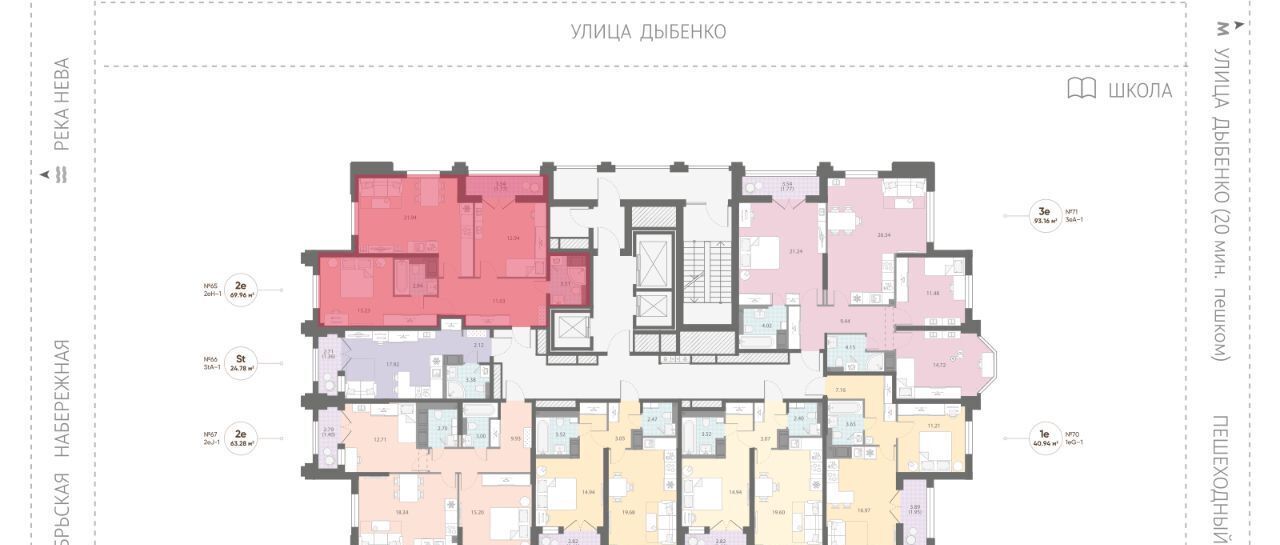 квартира г Санкт-Петербург метро Улица Дыбенко № 54 муниципальный округ фото 2