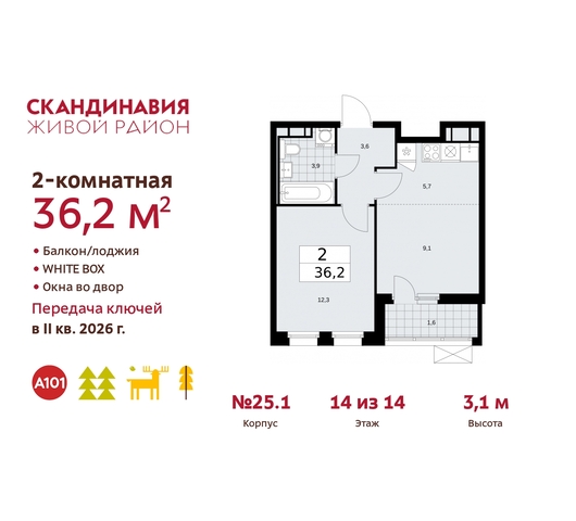 жилой район «Скандинавия» б-р Скандинавский 25/1 Сосенское, Бутово фото