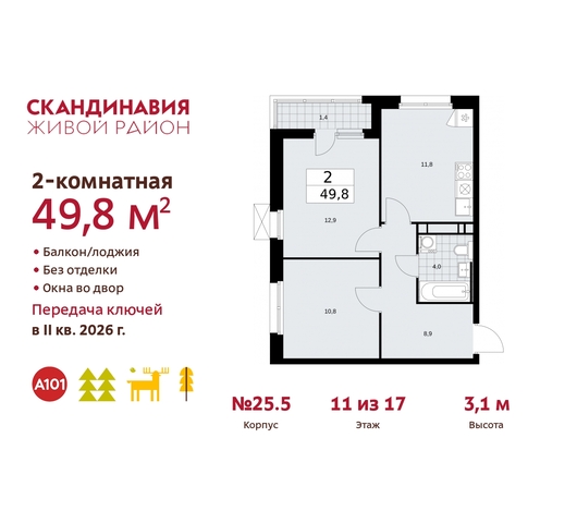 жилой район «Скандинавия» б-р Скандинавский 25/5 Сосенское, Бутово фото