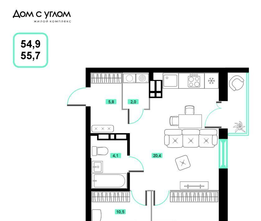 квартира г Владивосток р-н Ленинский ул Нейбута 137с/1 с ЖК «Домуглом» фото 1