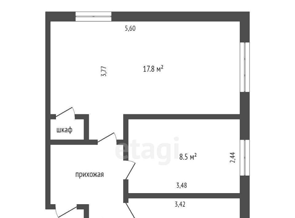 квартира г Калуга р-н Ленинский ул Никитина 85 фото 2