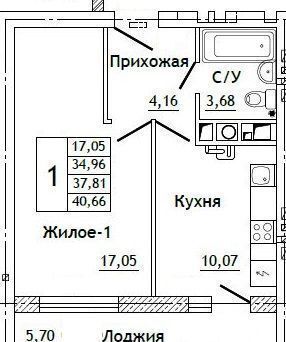 квартира р-н Смоленский д Алтуховка стр. 17, Смоленск фото 1