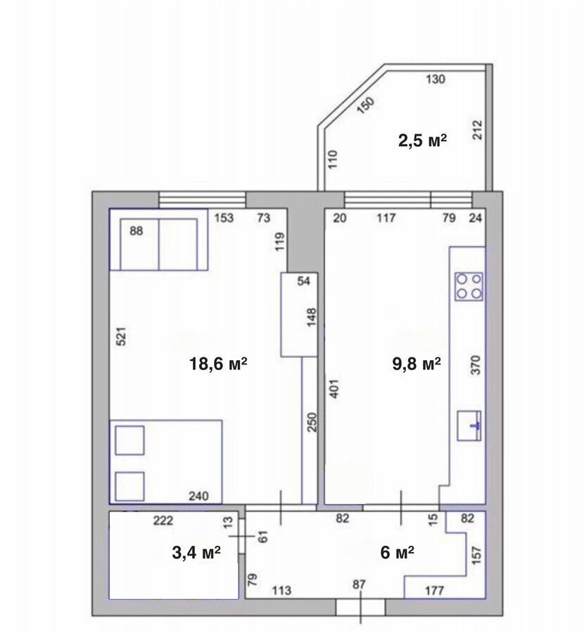 квартира г Казань р-н Ново-Савиновский Козья слобода ул Меридианная 3 фото 14