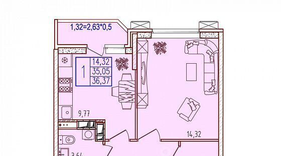 квартира г Краснодар р-н Прикубанский ул Героев-Разведчиков 8к/4 фото 15