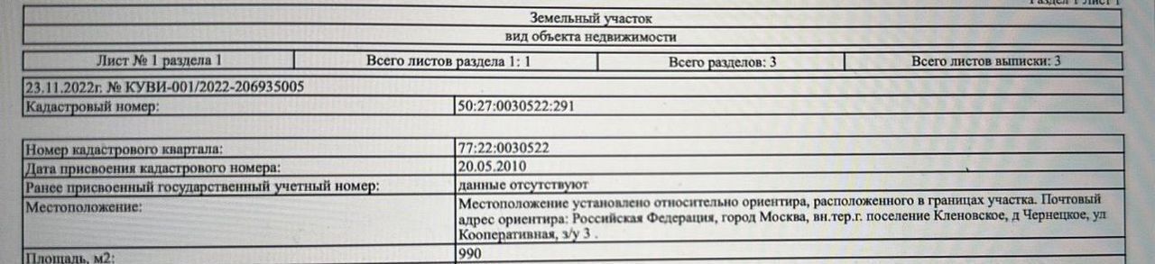 земля г Москва п Кленовское д Чернецкое ул Кооперативная 3 ТиНАО 40 км, р-н Вороново, Московская область, городской округ Чехов, Столбовая, направление Курское (юг), Калужское шоссе фото 12