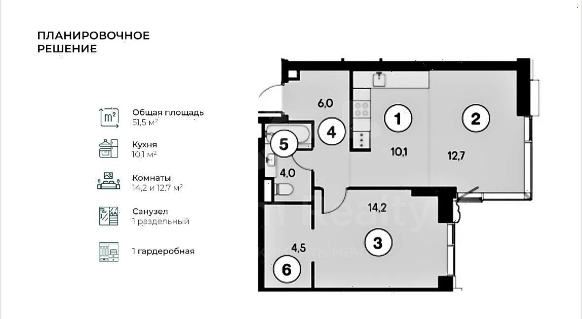 квартира г Москва метро Спартак б-р Чкаловский 6к/1 фото 35